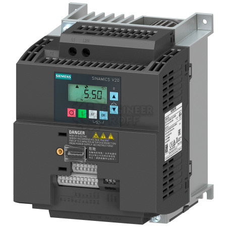 Преобразователь частоты Siemens SINAMICS V20 6SL3210-5BB23-0UV1 200-240 В 3 кВт