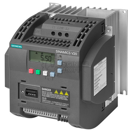 Преобразователь частоты Siemens SINAMICS V20 6SL3210-5BE24-0CV0 380-480 В 4 кВт