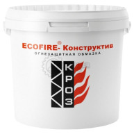 Обмазка для конструктивной огнезащиты металла КРОЗ Ecofire-Конструктив R 90 25 кг